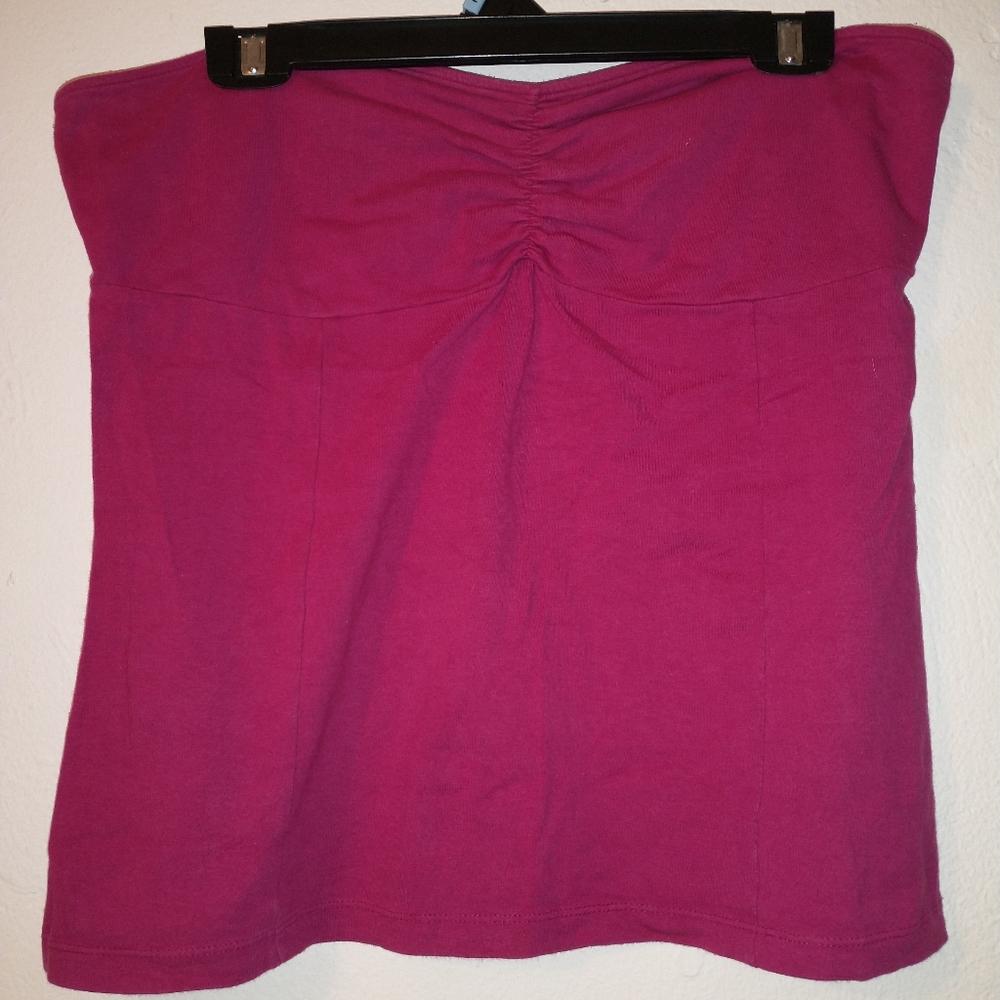 Strapless crop top